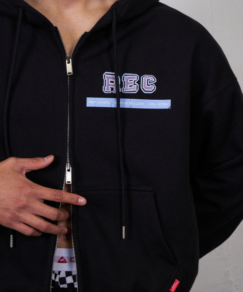 REC GRAPHIC HOODIE ZIP UP [чёрный]