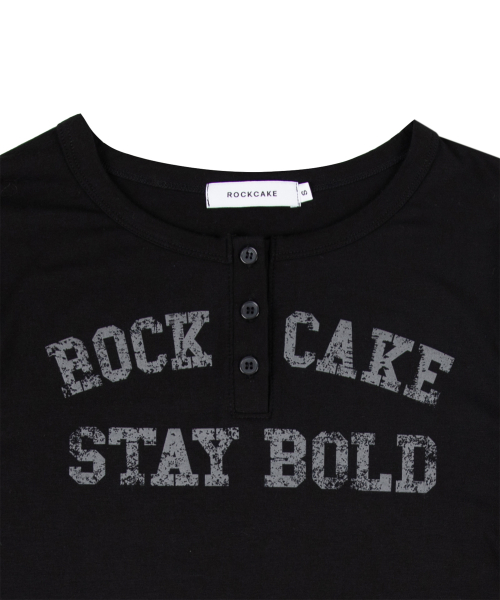Classic Henly Neck Top - Black