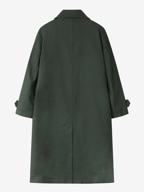 COTTON LONG COAT_DARK GRAY