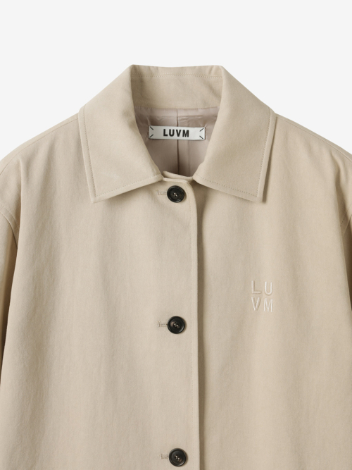 COTTON MIDI COAT_LIGHT BEIGE