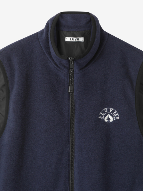 FLEECE VEST_NAVY