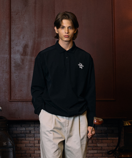 MESH MIX NYLON POLO чёрный