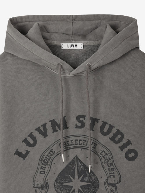 LOGO HOODY_MELANGE GRAY