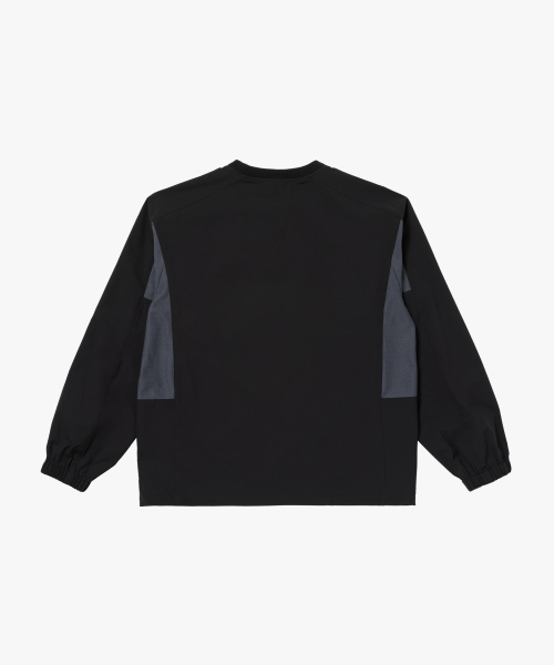 ESSENTIAL STRETCH WIND PULLOVER-чёрный