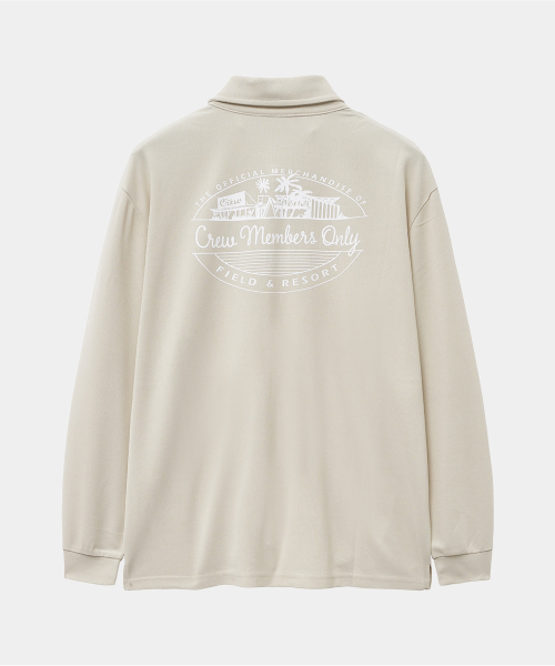 RESORT LONG SLEEVE POLO BEIGE