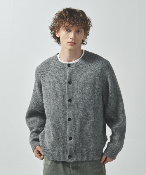 Кроп-кардиган из альпаки Fog: 4 COLORS