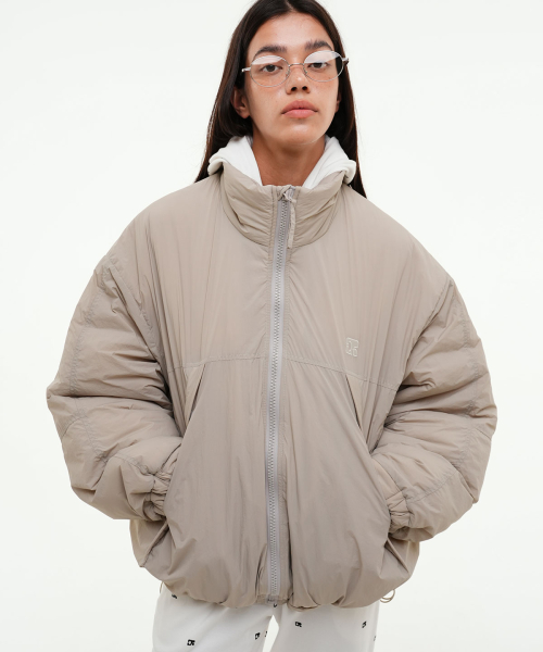 CENTAUR OVERSIZED PADDED JUMPER_LIGHT BEIGE