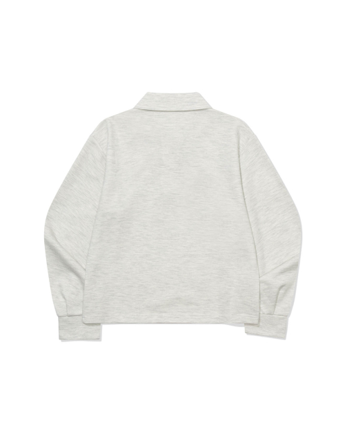 Solid Tone Polo Shirt (WHITE MELANGE)