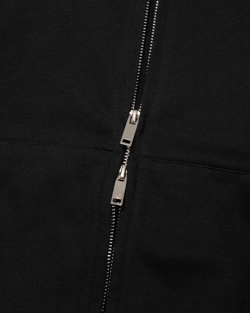 Cropped Zip Hoodie (BLACK)