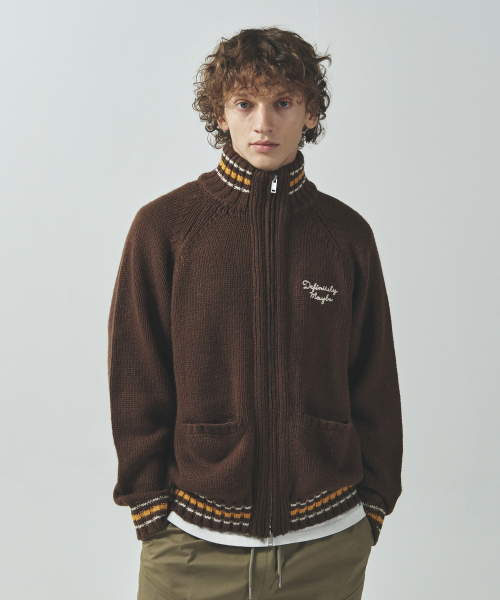 Кофта на молнии ковичан Youth Fragment - Brown