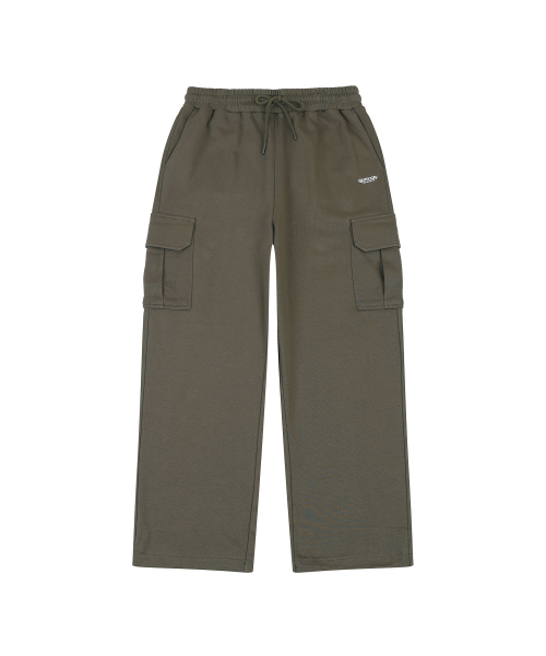BASIC CARGO SWEAT PANTS (KHAKI)