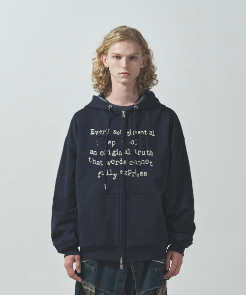 Двусторонний зип-ап в клетку Sentimental - Navy