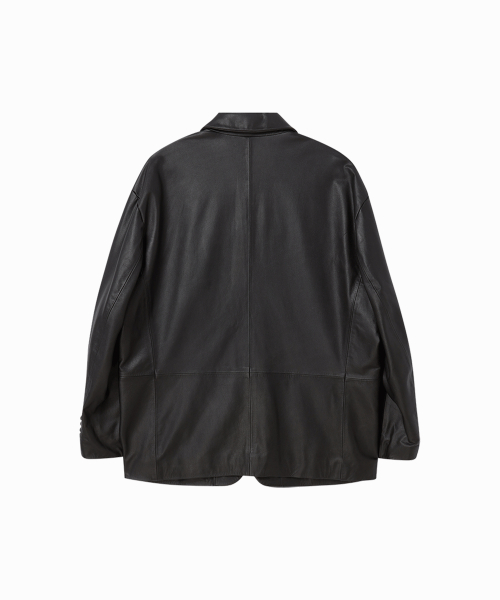COWHIDE LEATHER BLAZER