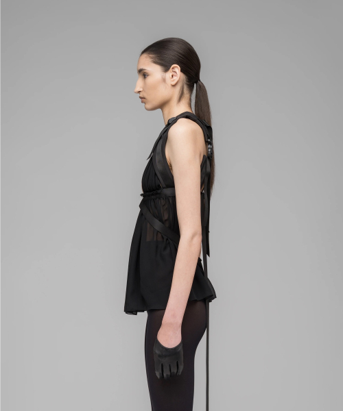 (W) Топ BACKPACK TOP BLACK