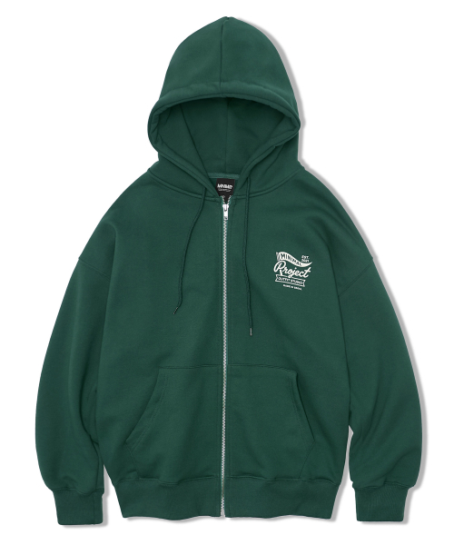 Худи на молнии comfort overfit MZT116-Z [GREEN]