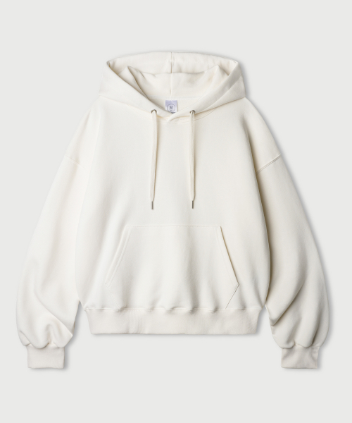 Укороченный оверсайз худи Daycut, Cream KJHD2649