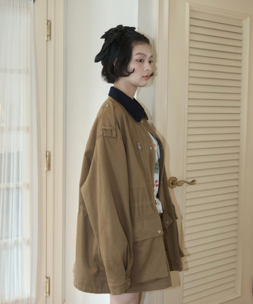 Men’s Style Oversize Jacket/Dark бежевый
