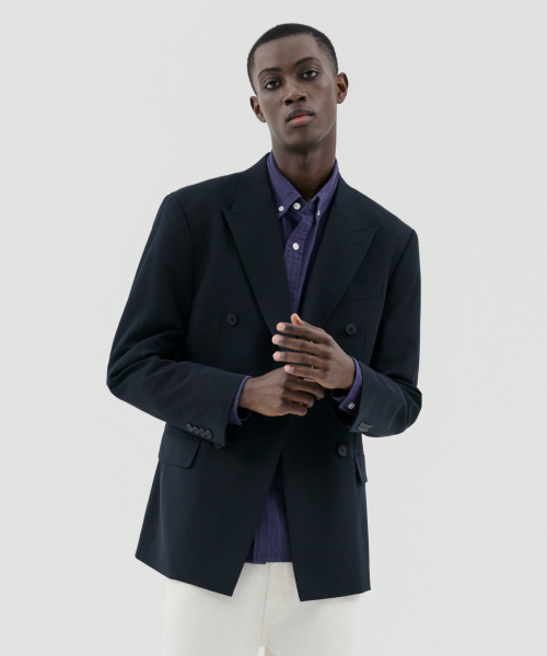 Core Double Breasted Regular Set-Up Suit Blazer