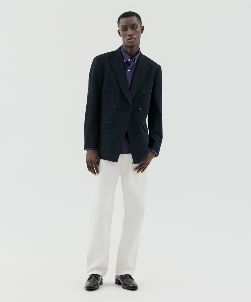 Core Double Breasted Regular Set-Up Suit Blazer
