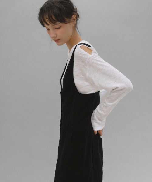 Buddy corduroy overall (black)