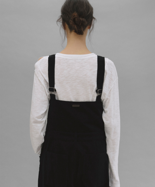 Buddy corduroy overall (black)