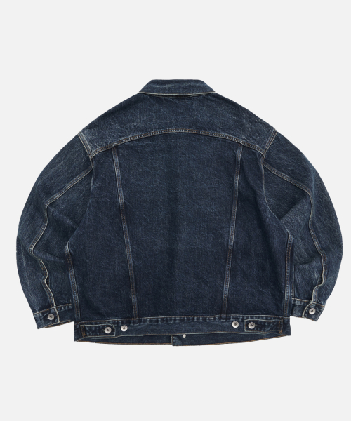 Dark Washing Type2 Trucker Denim Jacket_Indigo