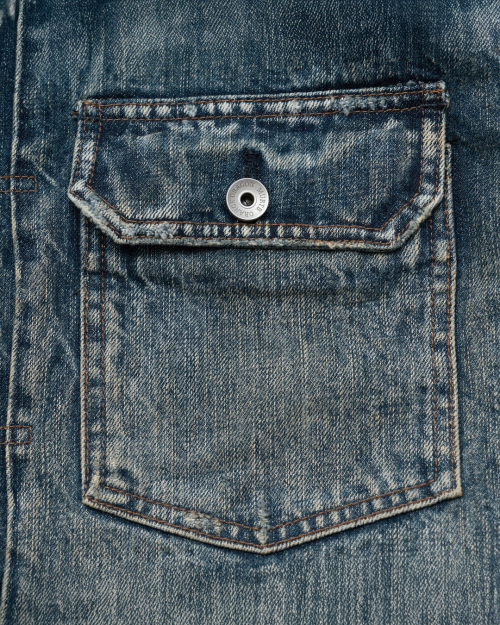 Retro Denim Trucker Jacket_Blue
