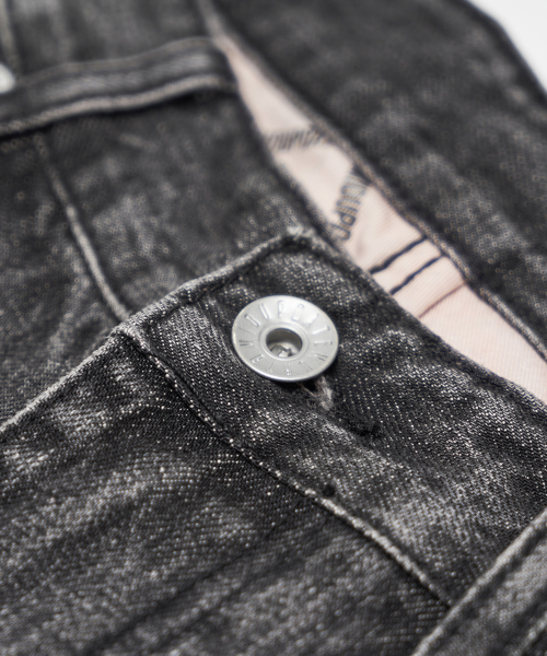 Destroyed чёрный Washing Denim Pants_Black