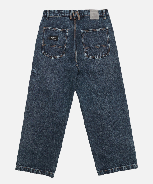 Dark Washing work Denim Pants_Navy