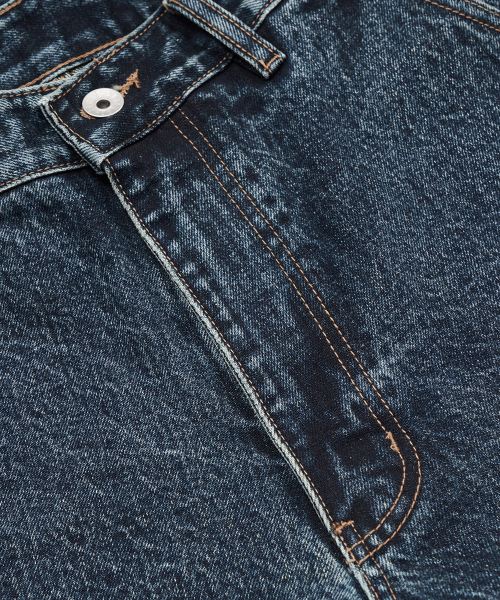 Dark Washing work Denim Pants_Navy