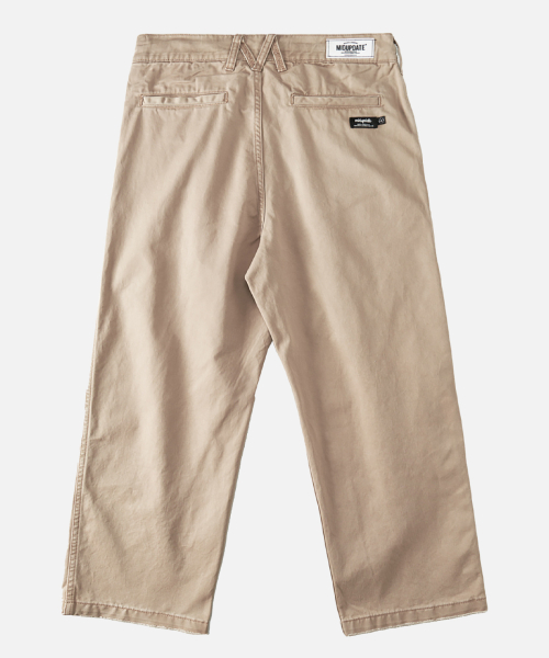Straight Cotton Pants_Beige