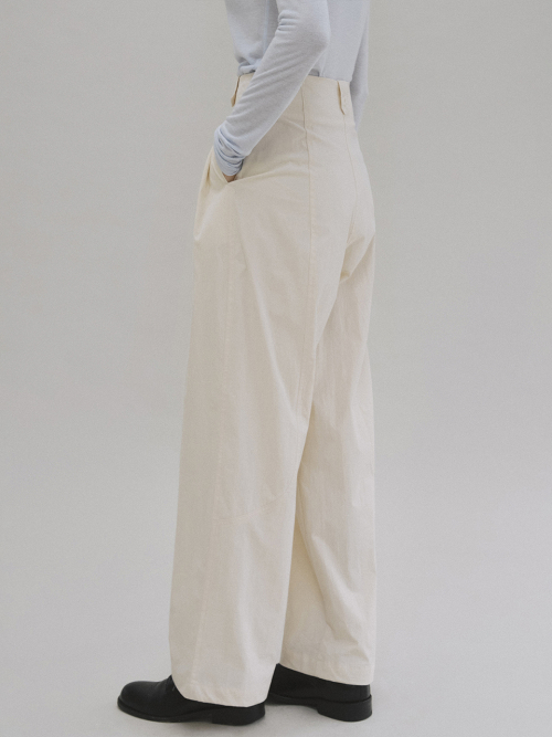 Amber cotton wide pants (butter)