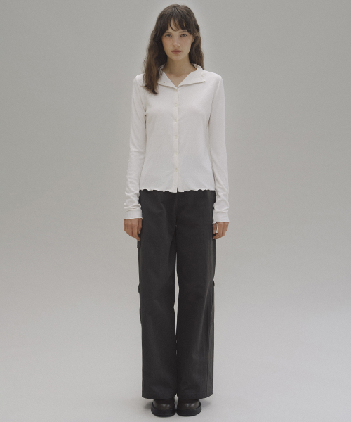Lio side pocket pants (charcoal gray)
