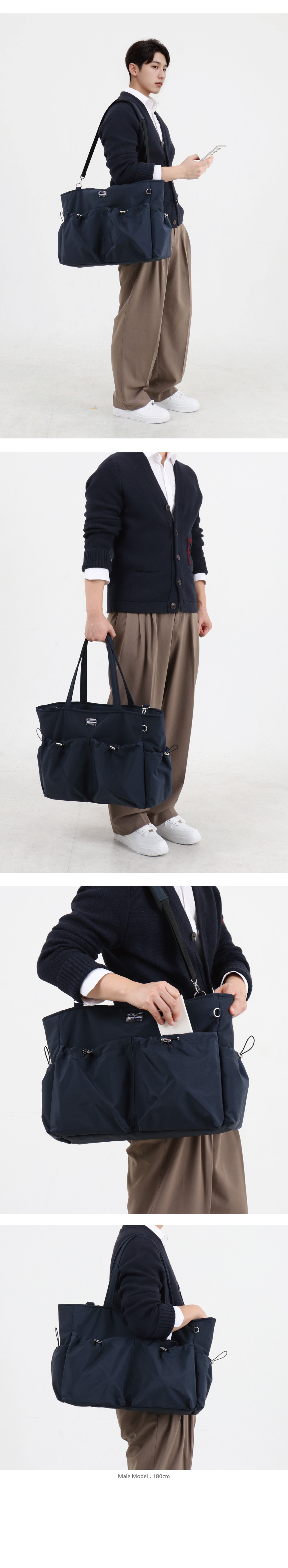 네이비 색상의 코지백과 잘 어울리는 의상 컬러는  1. 뉴트럴 계열: 화이트, 아이보리, 라이트 그레이 → 깔끔 & 산뜻한 느낌을 줍니다. 2. 톤온톤 계열: 블루, 데님, 차콜 → 시크 & 모던한 느낌을 줄 수 있습니다. 3. 어스톤 계열: 베이지, 브라운, 카멜 → 따뜻하고 내추럴한 느낌 연출. 4. 포인트 컬러: 머스타드 옐로우, 레드, 버건디, 그린 → 개성 있고 트렌디한 느낌을 줄 수 있습니다.