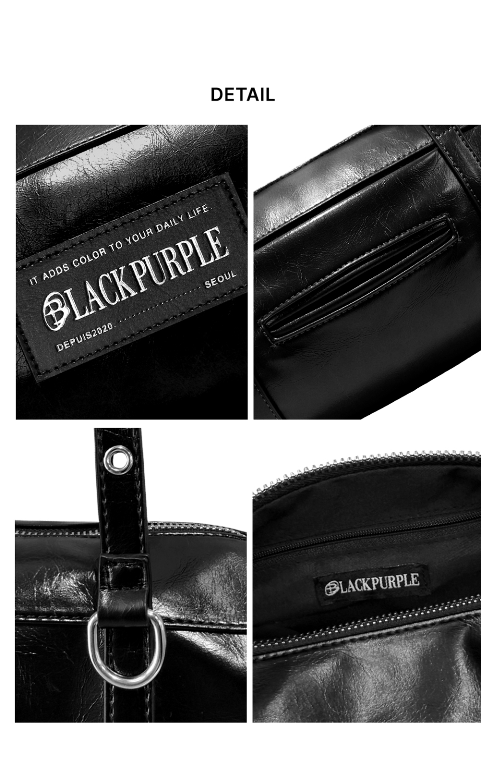 MUSINSA | BLACK PURPLE Baby Rocco Bag_BLACK