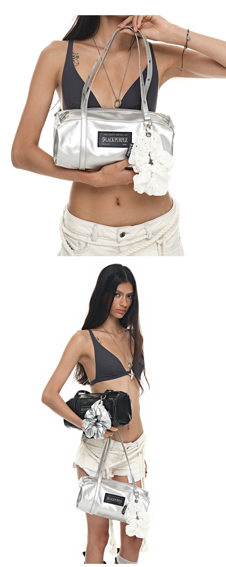 MUSINSA | BLACK PURPLE Baby Rocco Bag_BLACK MUSINSA | BLACK PURPLE Baby Rocco Bag_BLACK