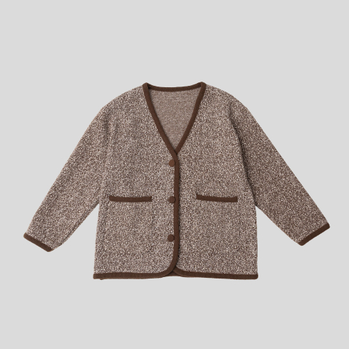 PM_Loose dots jacket_BROWN