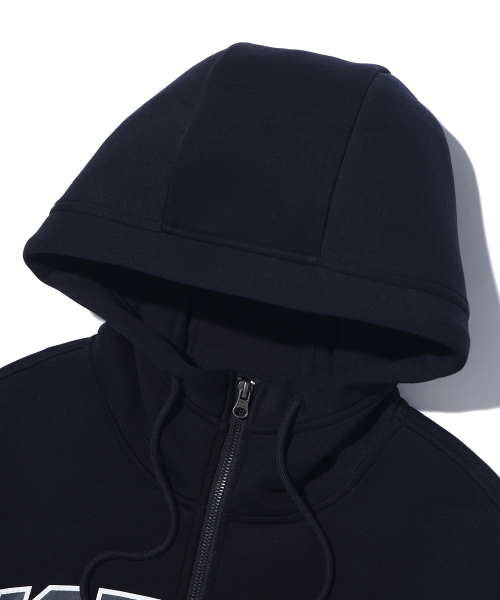 Худи на молнии из неопрена с логотипом LQ1JU015 DARK NAVY