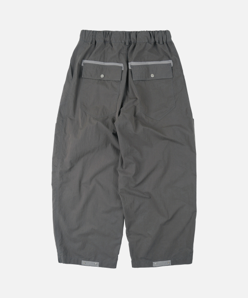 FOLD FATIGUE WIDE PANTS _ CHARCOAL