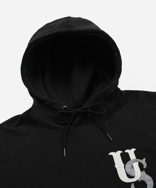 US LOGO PULLOVER HOODY _ BLACK