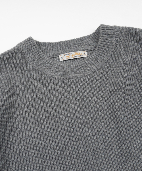 KANGAROO ROUND PULLOVER KNIT _ GRAY