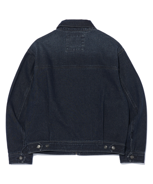 Джинсовка с эффектом потертости LQ1JU012_DARK INDIGO