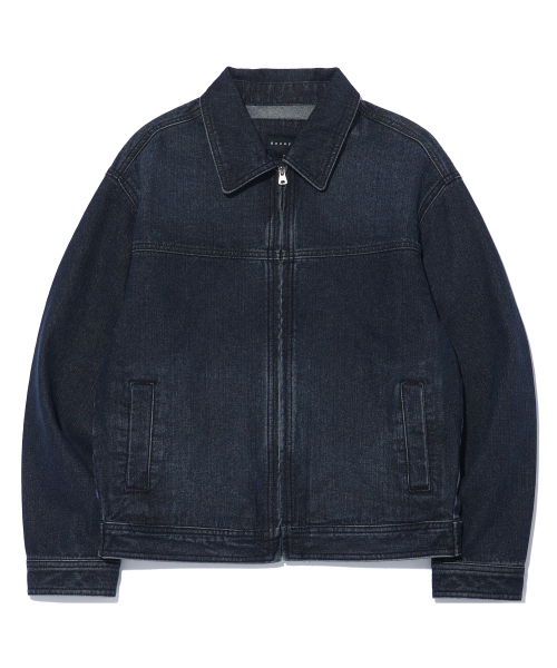 Джинсовка с эффектом потертости LQ1JU012_DARK INDIGO