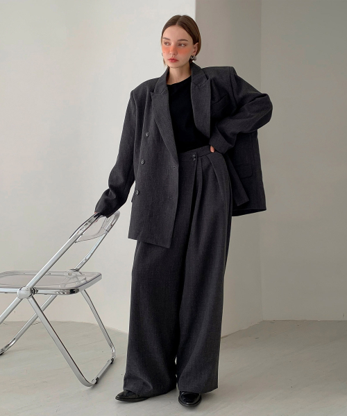 Classic Over Half Double Jacket (2colors)