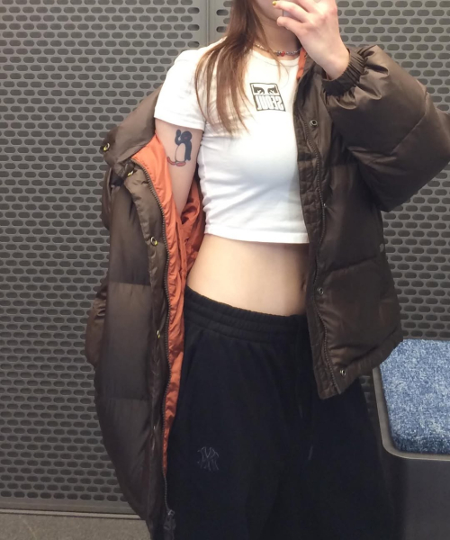 Пуховик 90s Classico_Brown