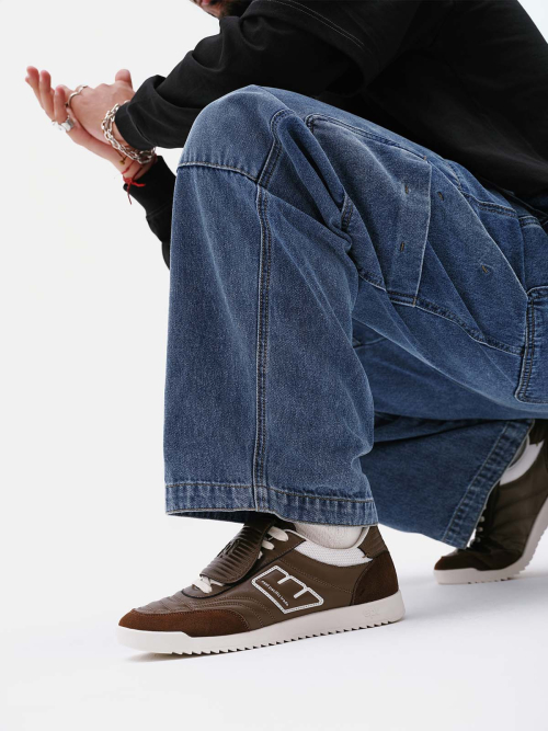 джинсовая DOUBLE KNEE рабочая штаны (синий)