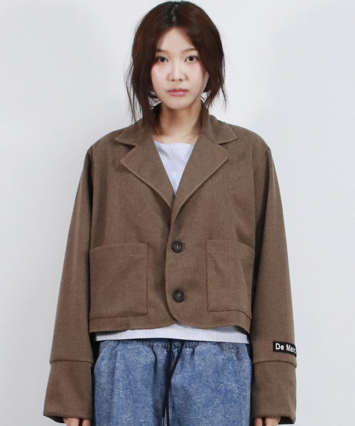 TAILORED MEDIUM укороченный куртка - коричневый