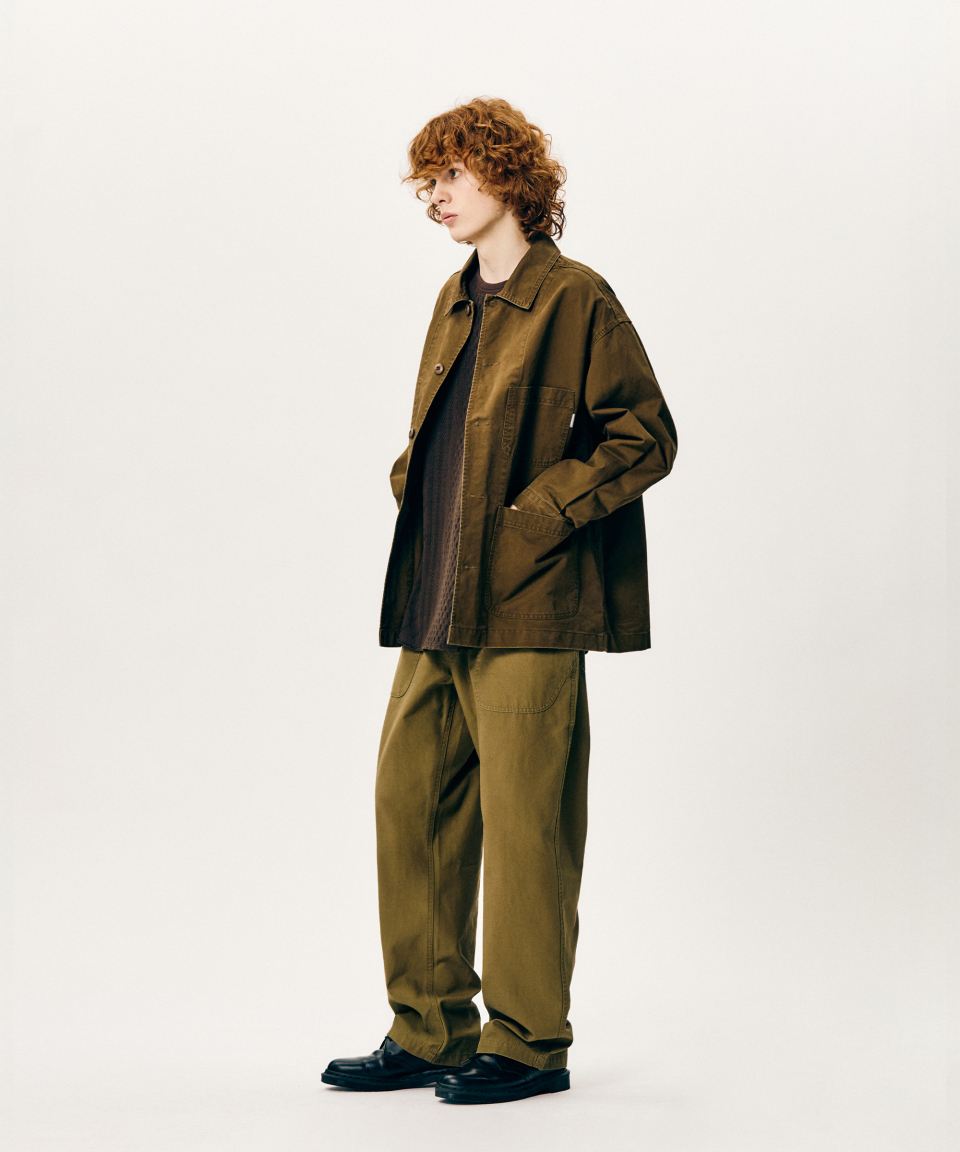 【美品】30's Blue Moleskin Jacket 30-40s French blue moleskin jacket