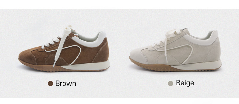 Classic Tone Sneakers(att201) 브라운 컬러  Classic Tone Sneakers(att201) 베이지 컬러
