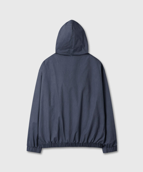 LOOSED OLD хлопок капюшон ZIP-UP (темно-синий)